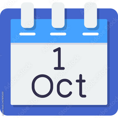October 1 Icon