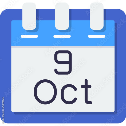 October 9 Icon