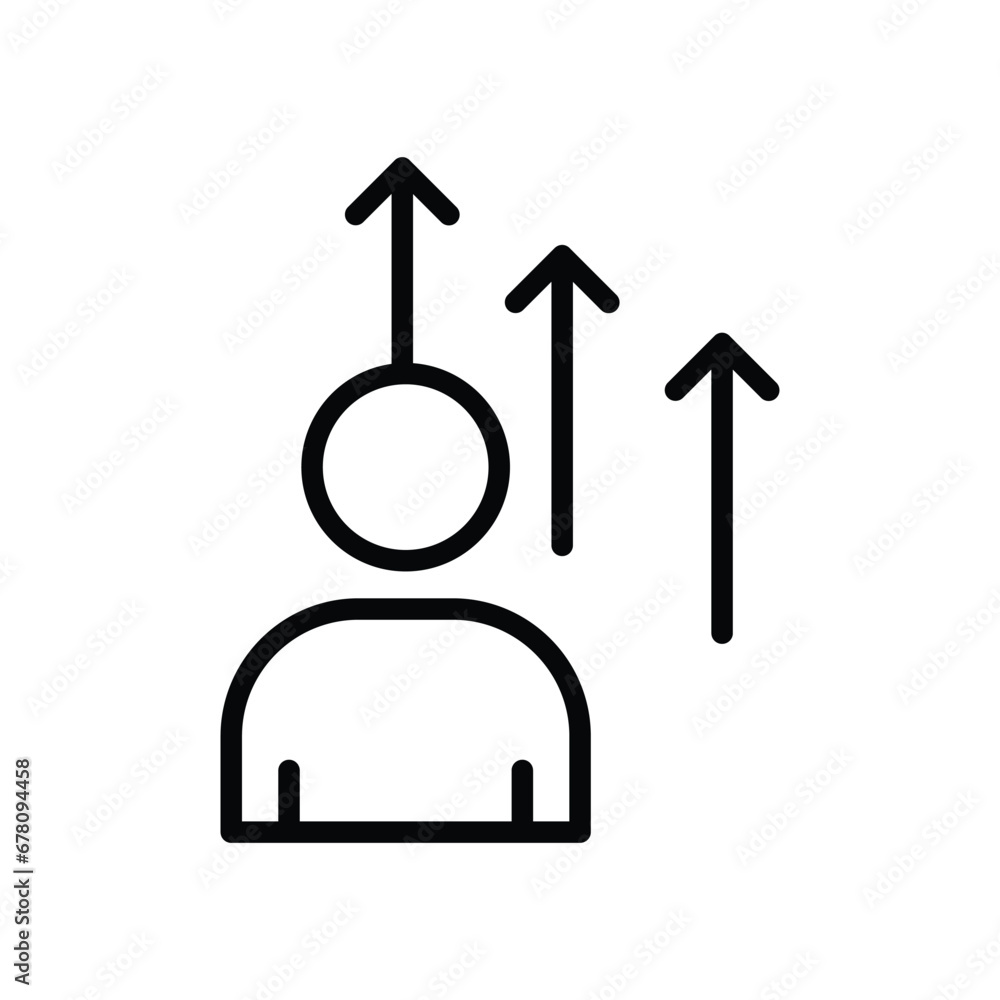 Improvement icon isolate white background vector stock illustration. Improvement icon isolate white background vector stock illustration.