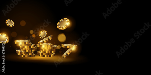 casino background vector illustration for gambling poster banner elegant design