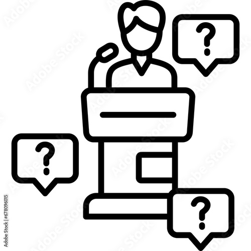Press Conference Icon