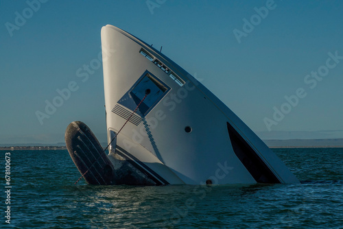 yacht sunk after Hurricane Norma October 2023 La Paz Baja California Sur photo