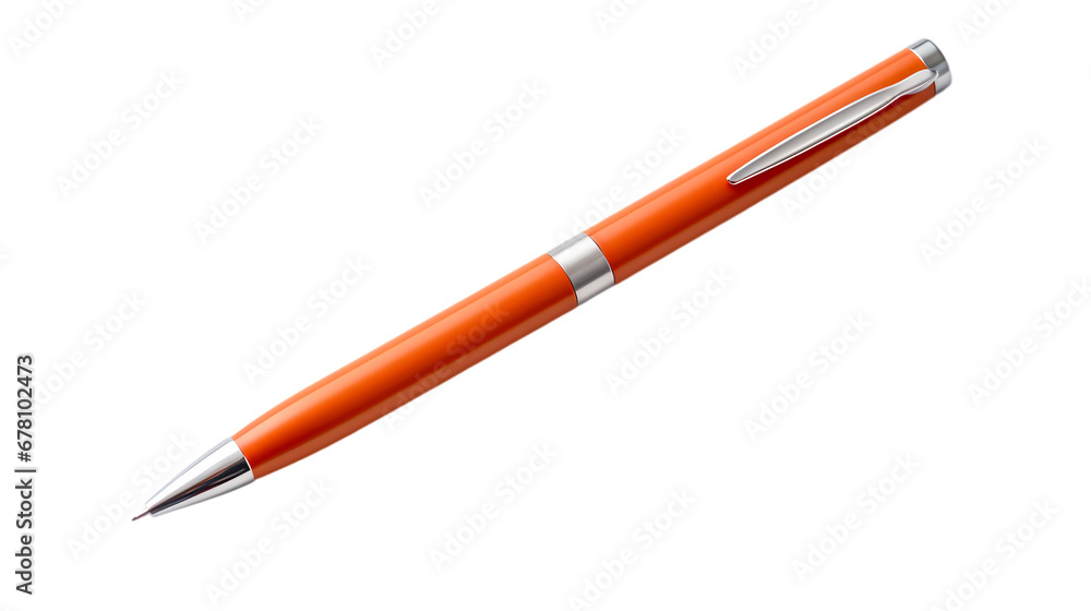Ballpoint pen on transparent background, white background, isolated, icon material, commercial photography