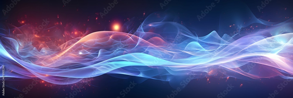 Obraz premium energy ray flow background