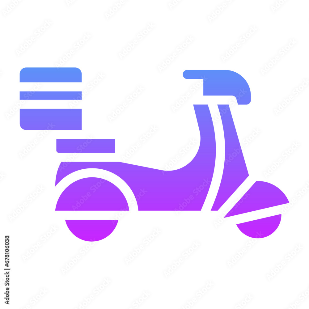 Delivery Scooter Icon Delivery Scooter Icon