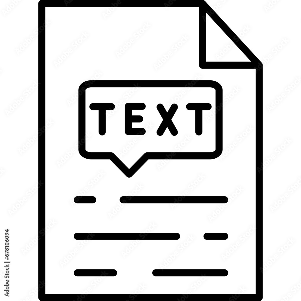 Text Icon Text Icon