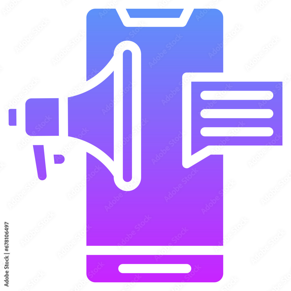 Mobile Marketing Icon Mobile Marketing Icon