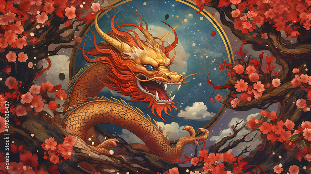 Lunar new year, Chinese New Year 2024 , Year of the Dragon , zodiac Lunar new year, Chinese New Year 2024 , Year of the Dragon , zodiac