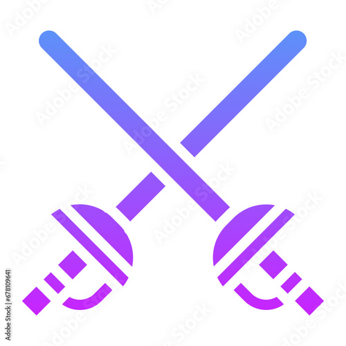 Fencing Sports Icon