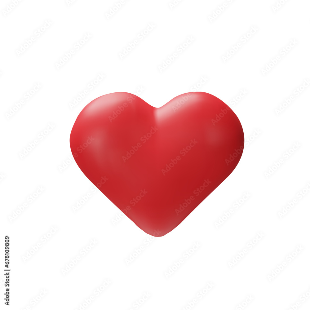 3D render red heart. Happy Valentine's Day, wedding, love symbol. Vector illustration in plastic style. Marriage realistic romantic icon. Medical simple object 3D render red heart. Happy Valentine's Day, wedding, love symbol. Vector illustration in plastic style. Marriage realistic romantic icon. Medical simple object