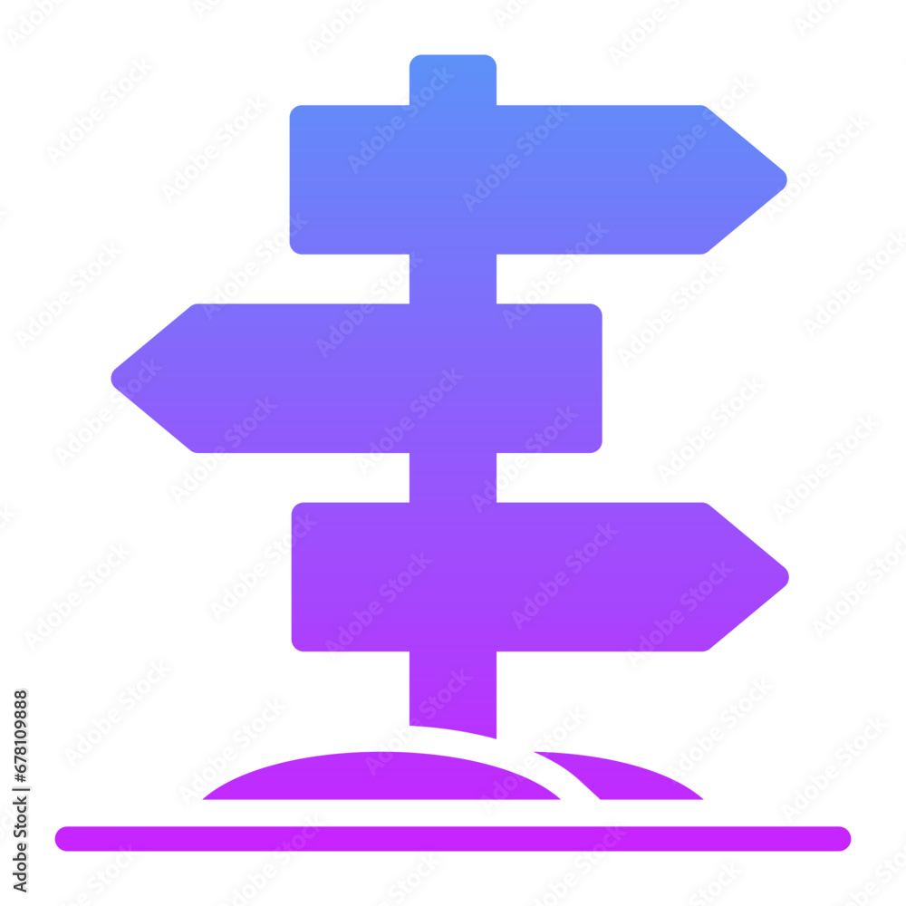 Obraz premium Directional Sign Icon