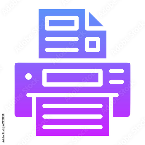 Принти на полотні Fax Icon