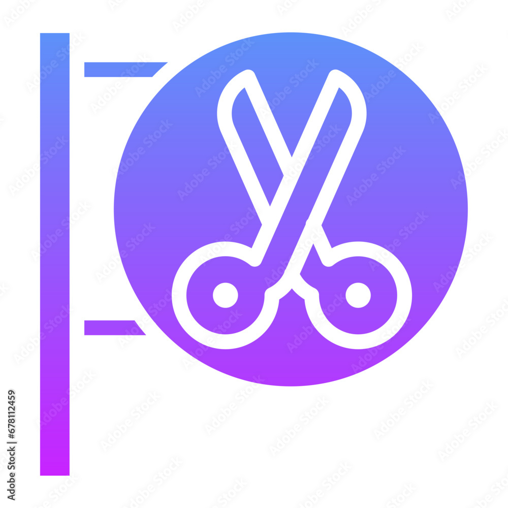 Salon Sign Icon Salon Sign Icon