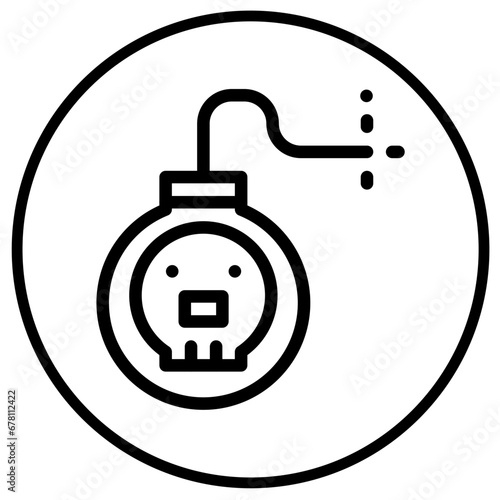 Bomb Vector Icon Design Illustration