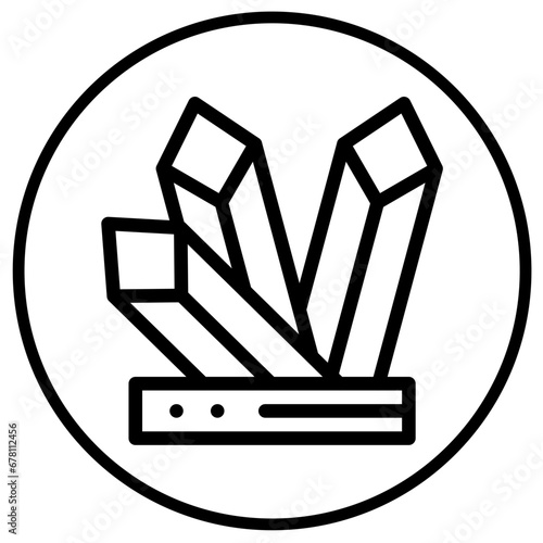 Crystals Vector Icon Design Illustration