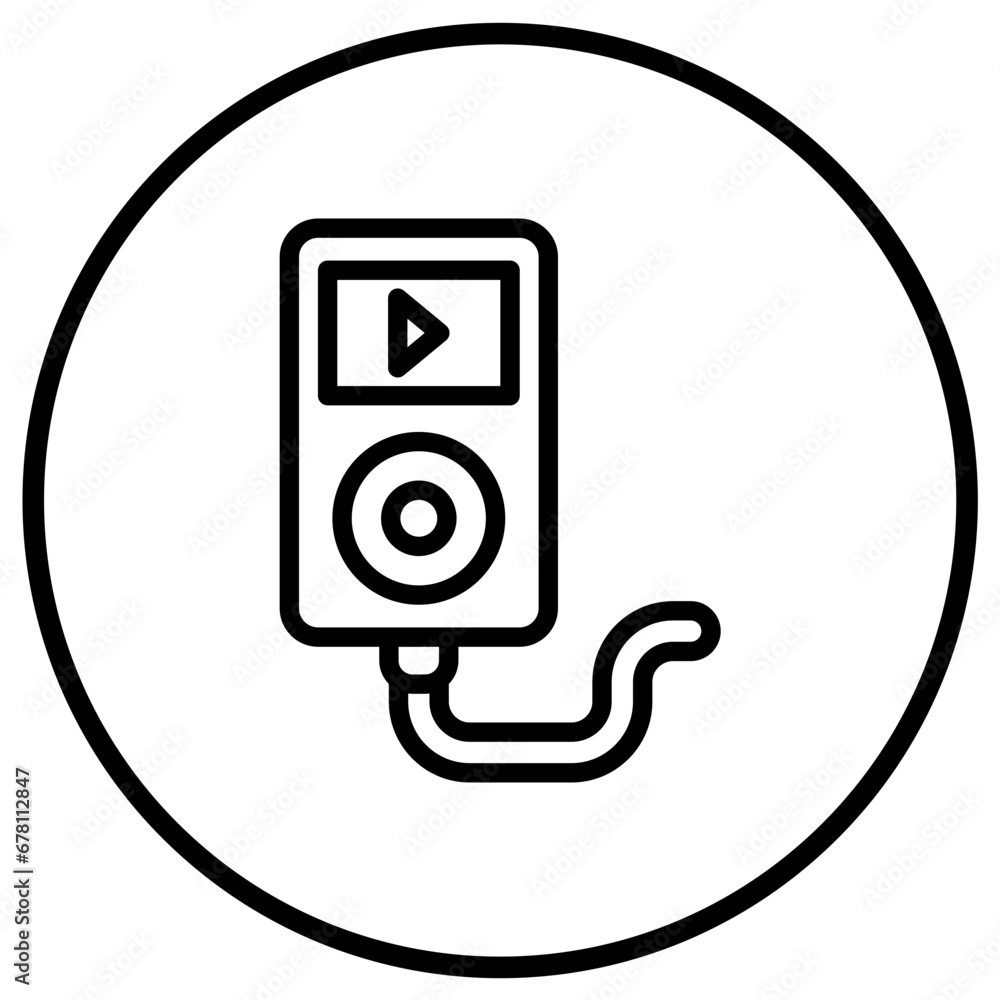 Music player Vector Icon Design Illustration