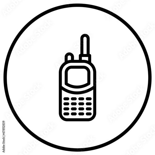 Walkie talkie Vector Icon Design Illustration