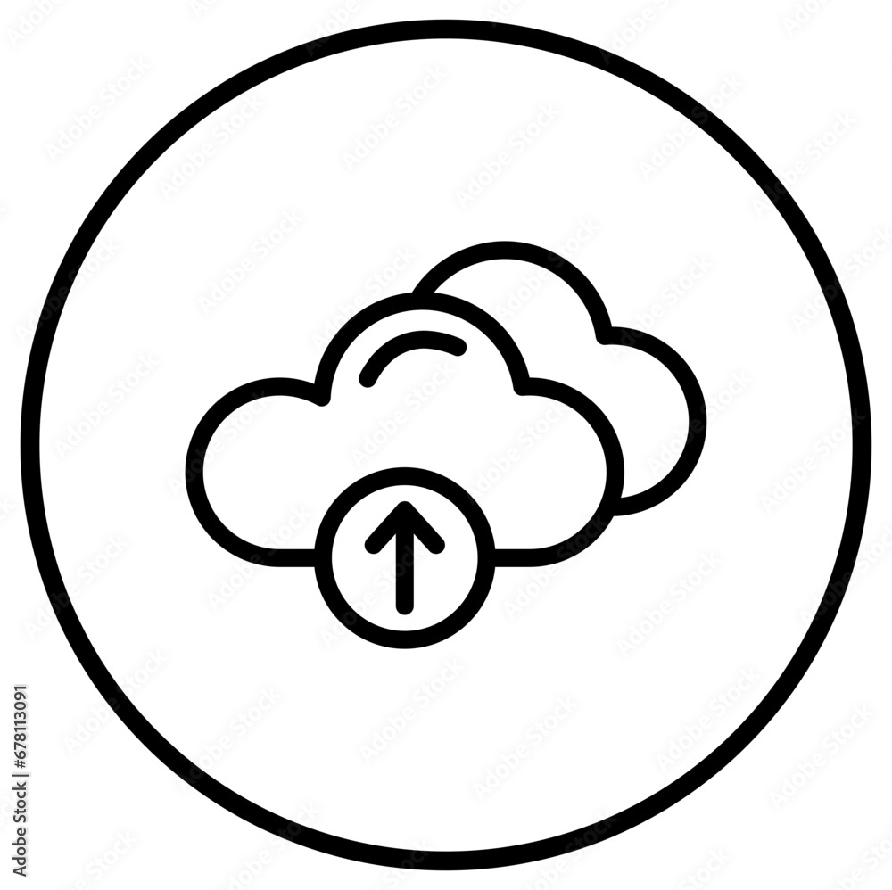 Cloud Upload Vector Icon Design Illustration Cloud Upload Vector Icon Design Illustration