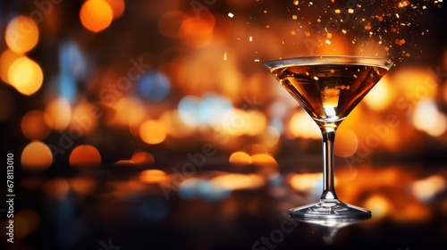 Champagne Glasses with Bokeh Effects