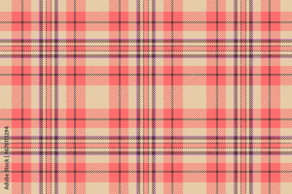 Textile texture fabric of seamless background tartan with a check plaid pattern vector. Textile texture fabric of seamless background tartan with a check plaid pattern vector.