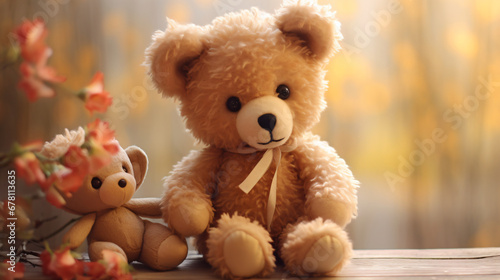 Cute Beige Teddy Bear © Ghazanfar