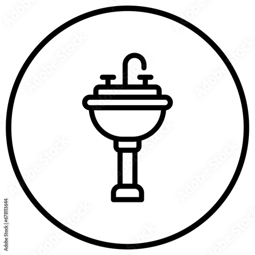 Sink Vector Icon Design Illustration