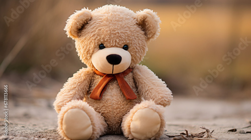 Cute Beige Teddy Bear © Ghazanfar