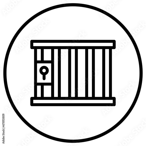 Jail Vector Icon Design Illustration