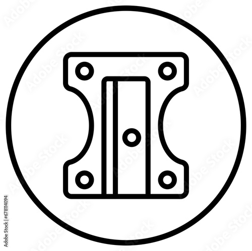 Pencil Sharpener Vector Icon Design Illustration