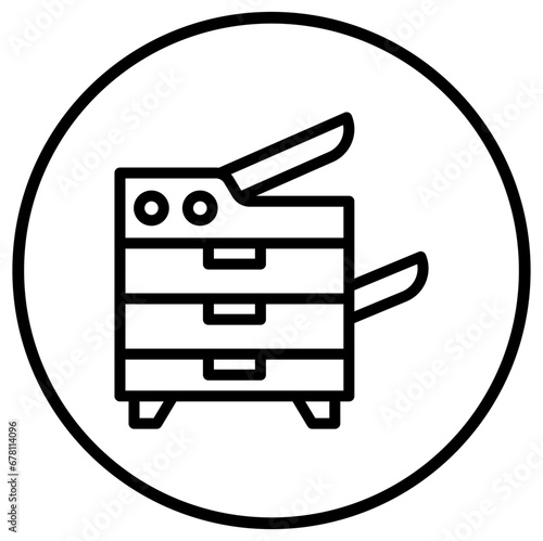 Photocopier Vector Icon Design Illustration