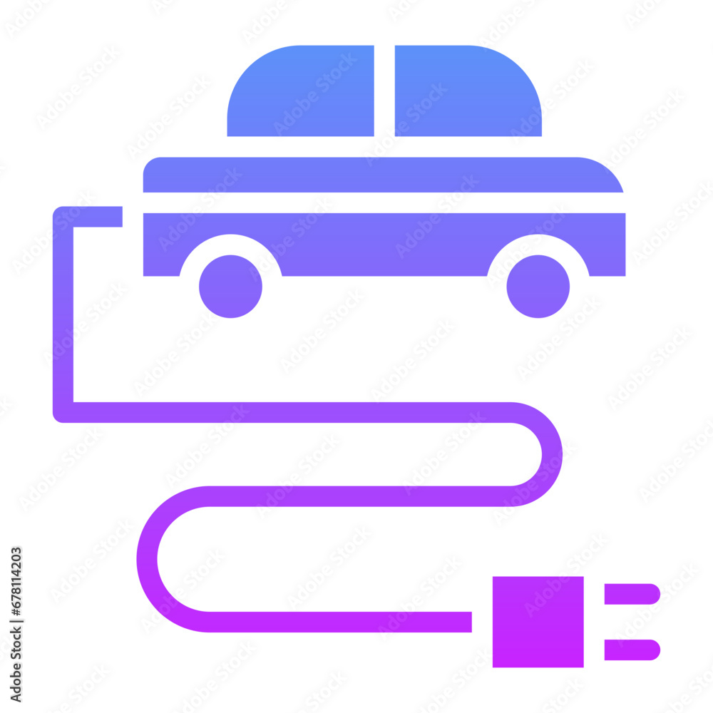 Electric Car Icon Electric Car Icon