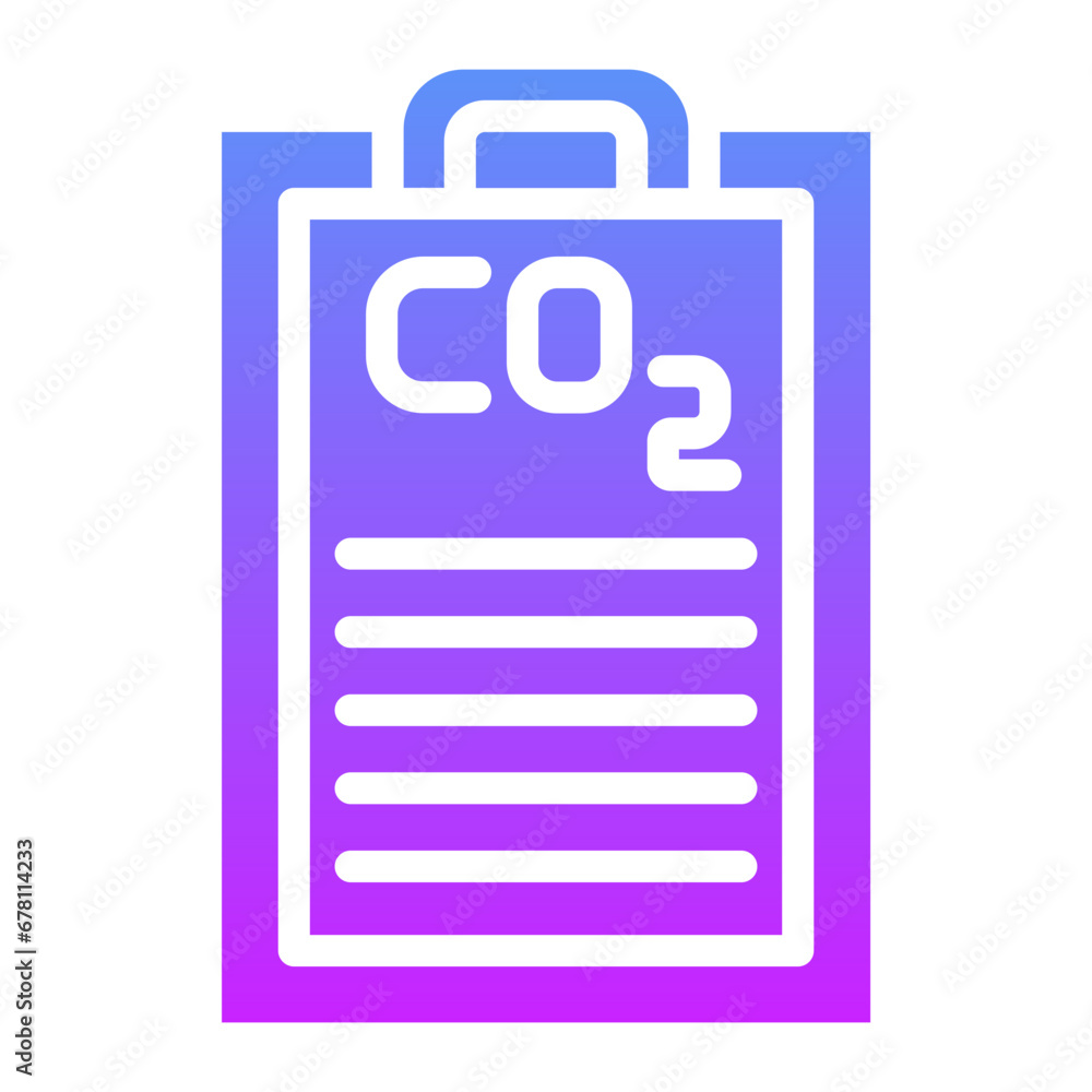 Carbon dioxide Report Icon Carbon dioxide Report Icon