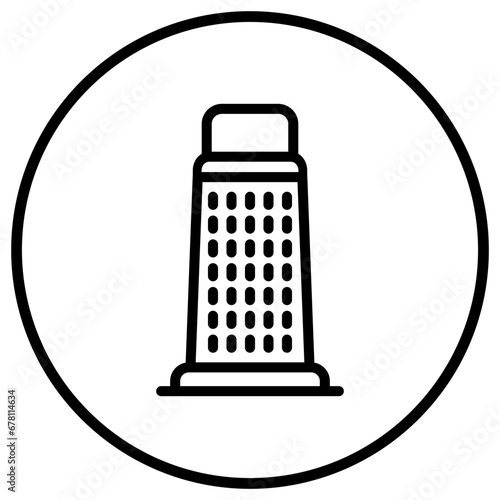 Cheese Grater Vector Icon Design Illustration