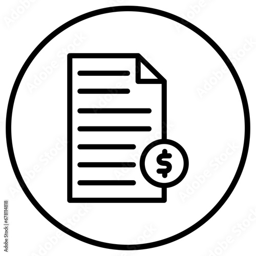 Financial Vector Icon Design Illustration