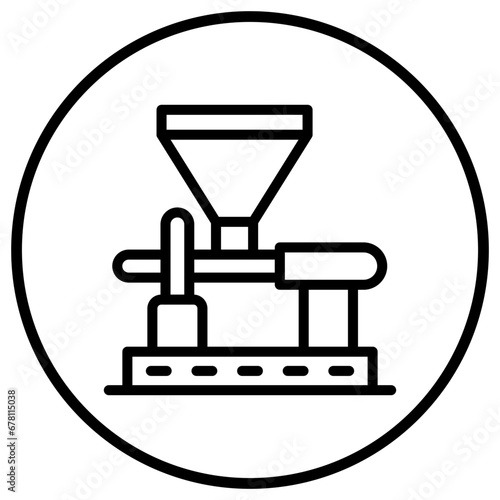 Coffee Mill Vector Icon Design Illustration
