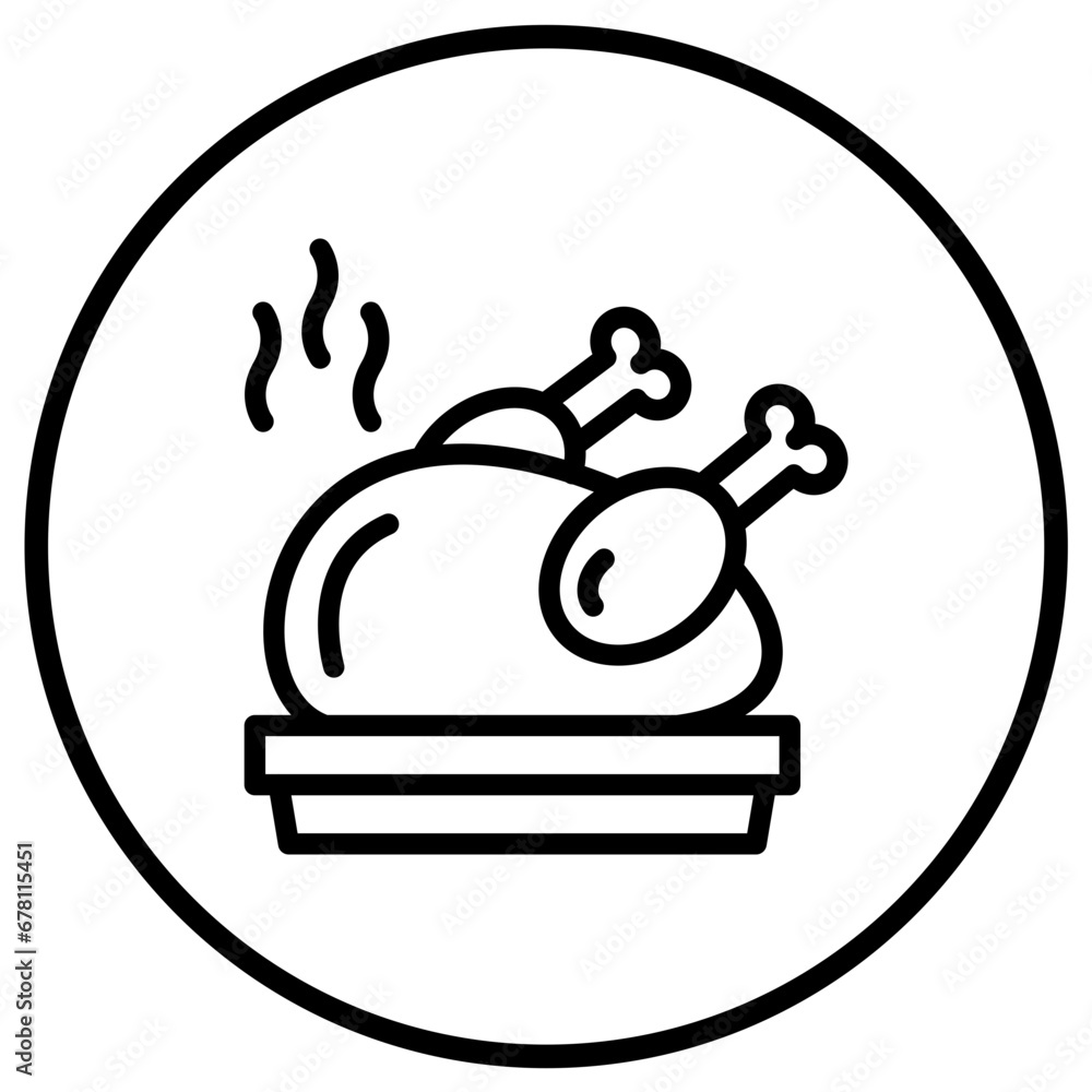 Turkey Vector Icon Design Illustration Turkey Vector Icon Design Illustration