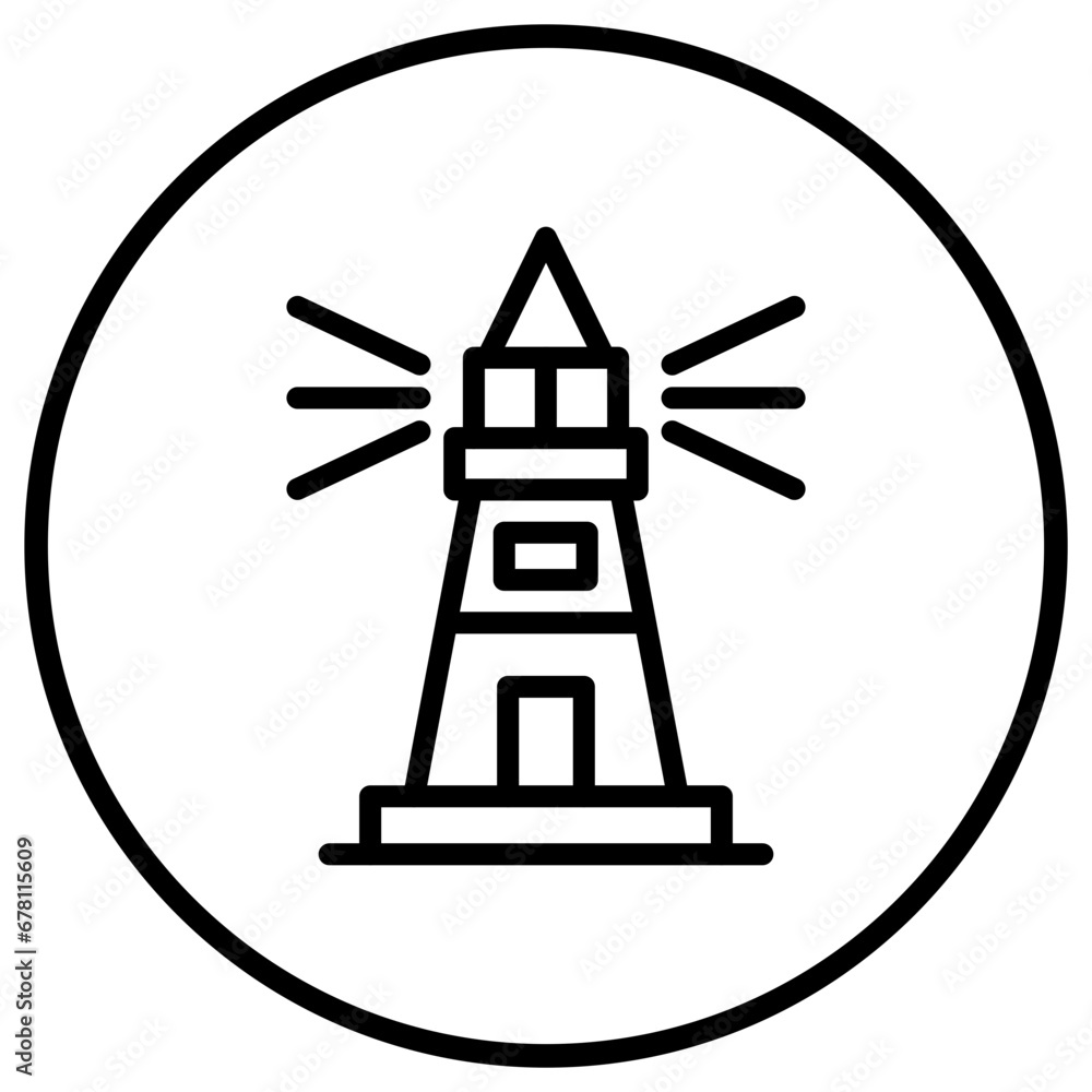 Lighthouse Vector Icon Design Illustration Lighthouse Vector Icon Design Illustration