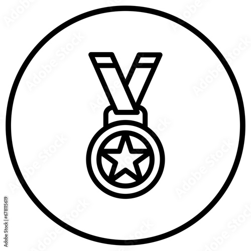 Medal Vector Icon Design Illustration