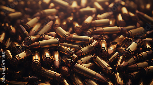 Bullets ammunitions background photo
