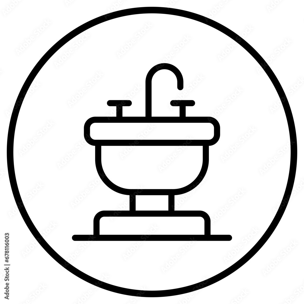 Sink Vector Icon Design Illustration Sink Vector Icon Design Illustration