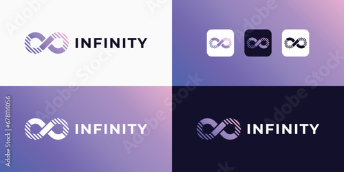 infinity logo design vector inspiration