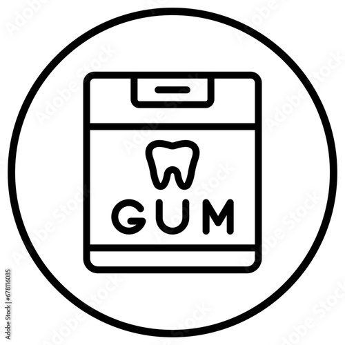 Chewing Gum Vector Icon Design Illustration