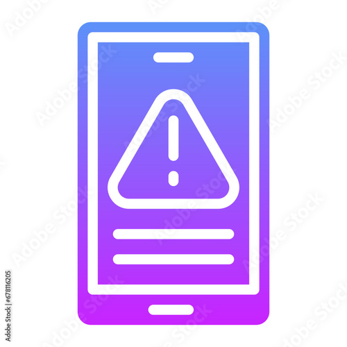 Mobile Warning Icon