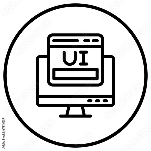 User interface Vector Icon Design Illustration