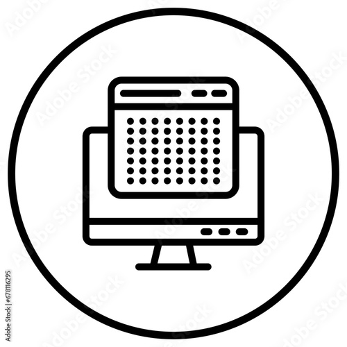 Dots Vector Icon Design Illustration