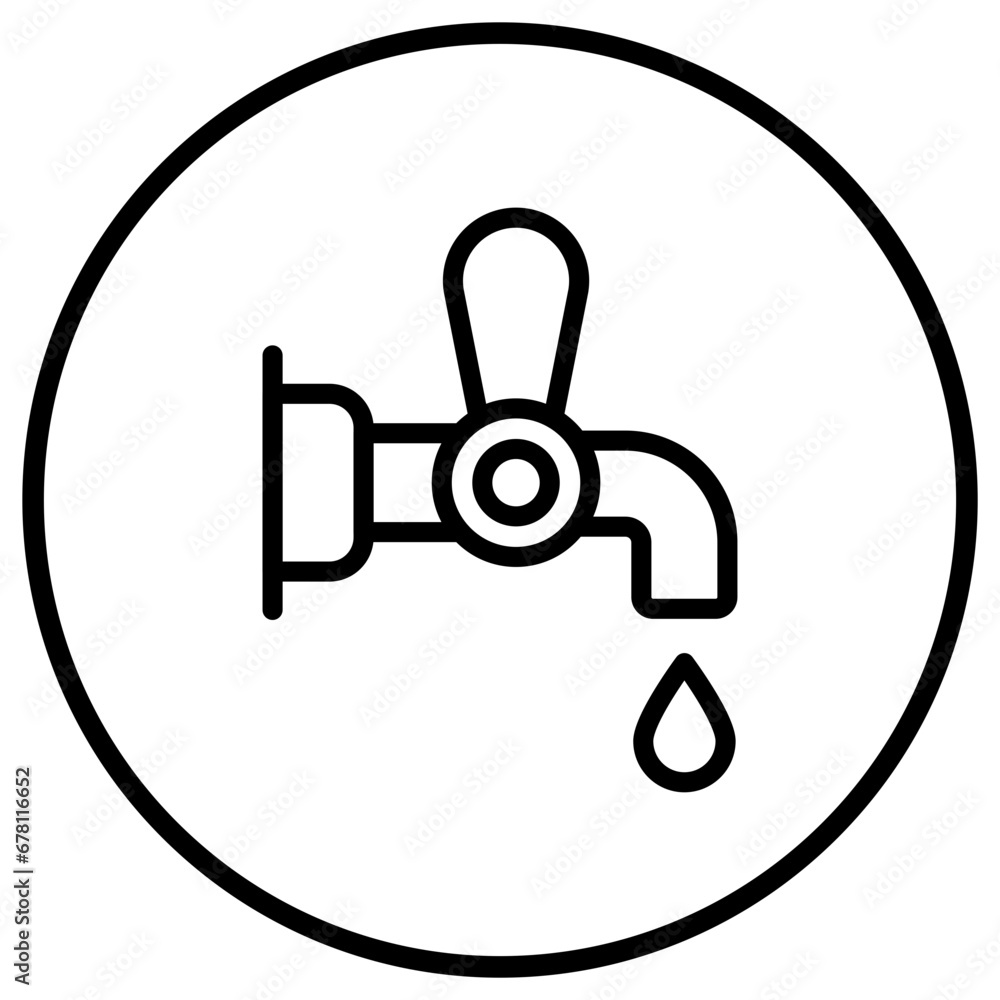 Faucet Vector Icon Design Illustration Faucet Vector Icon Design Illustration