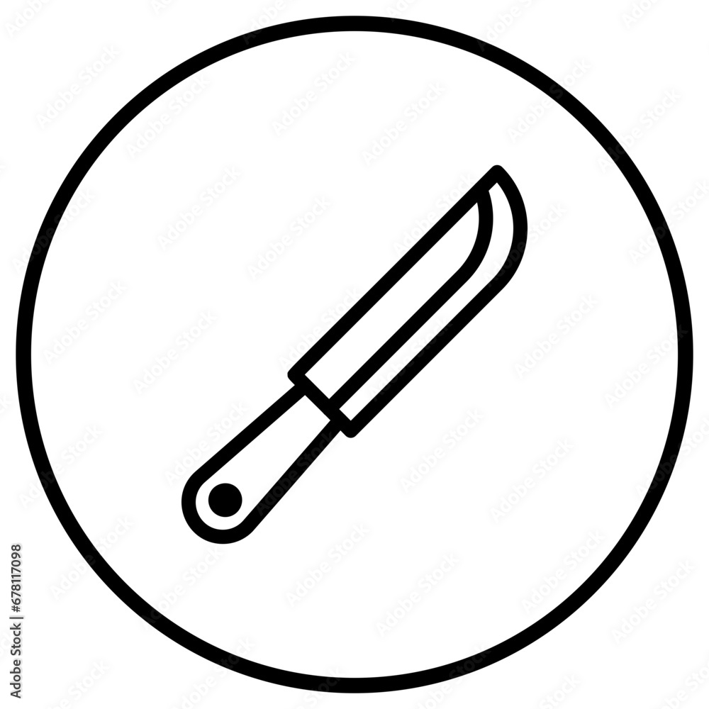 Knife Vector Icon Design Illustration Knife Vector Icon Design Illustration