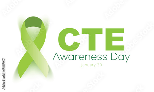 National chronic traumatic encephalopathy awareness day. background, banner, card, poster, template. Vector illustration. photo