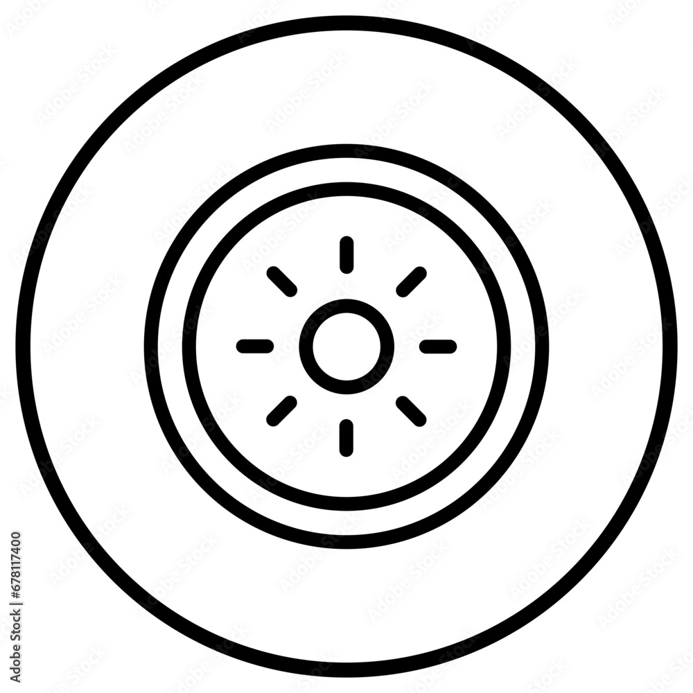 Brightness Vector Icon Design Illustration Brightness Vector Icon Design Illustration