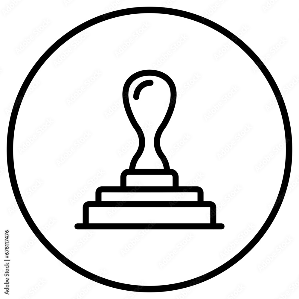 Rubber Stamp Vector Icon Design Illustration Rubber Stamp Vector Icon Design Illustration